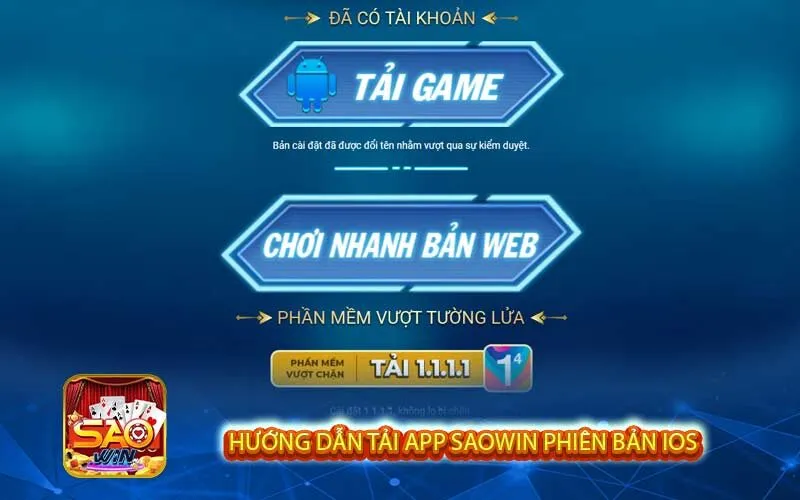 Lưu ý khi tải app Saowin